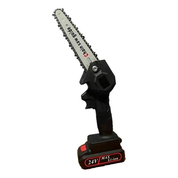 Mini Motosierra Inalámbrica Poda 6 Pulgadas + 2 Baterías  Negro