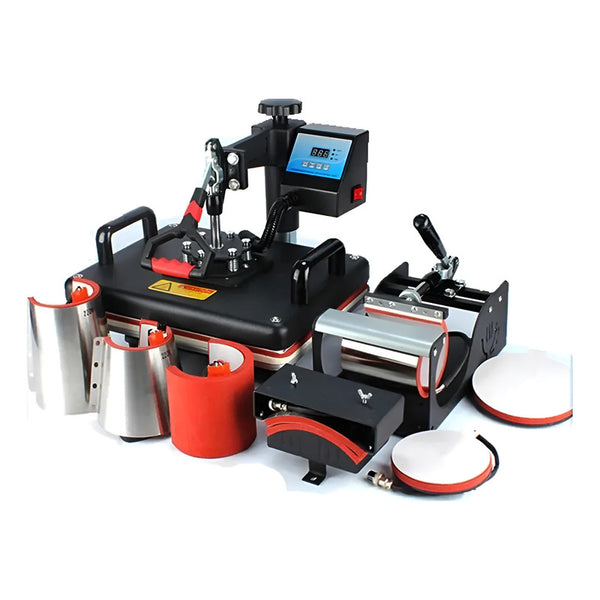 Máquina De Sublimación 8 En 1 Estampadora Sublimadora Negro