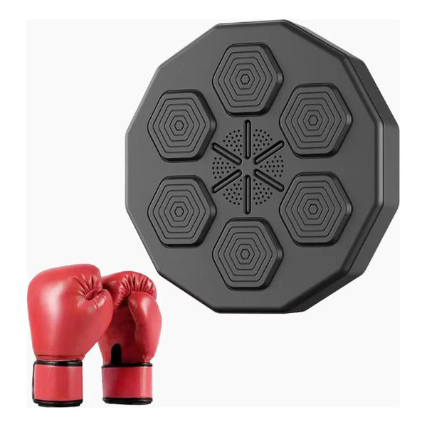 Maquina De Boxeo De Música Boxing Machine Pared Fix + Guante Negro