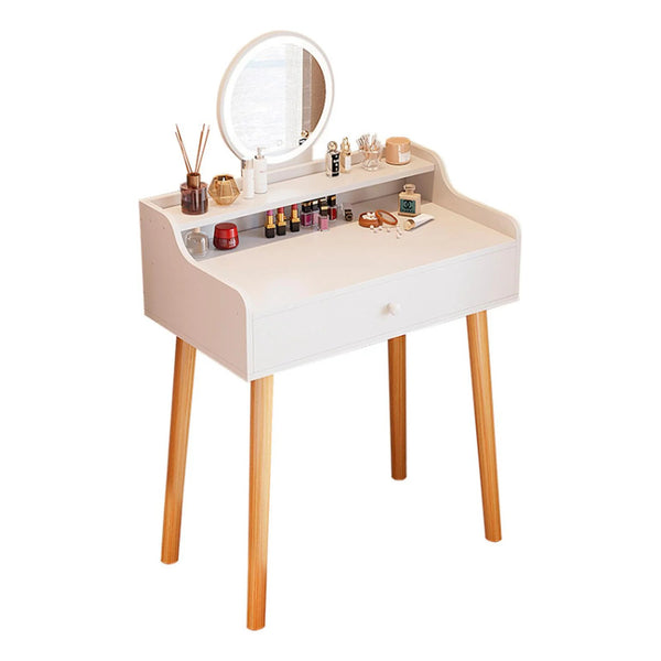 Tocador C/espejo Y Cajon 60cm Blanco