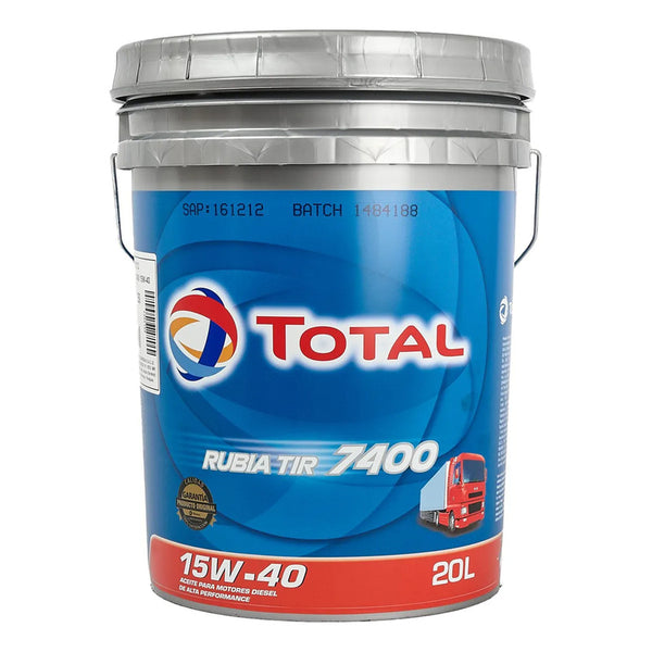 Aceite Total Rubia Tir 7400 15w40 Balde 20 Litros