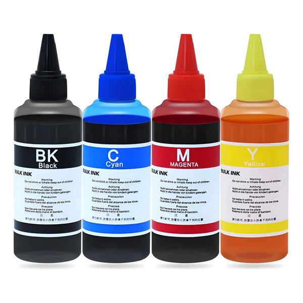 Pack Tinta Sublimación 4 De 100ml Premium Universal Negro