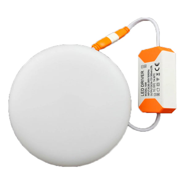 Foco Panel Plafón Led 18w Sobrepuesto Redondo  Frio Blanco Blanco Frío