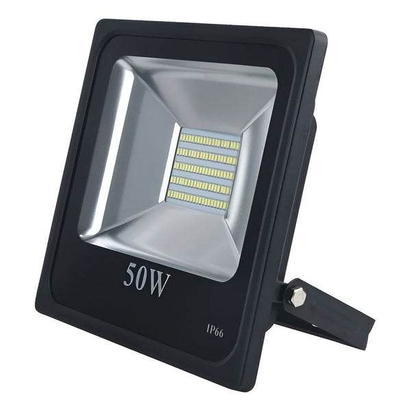 Powerlab Foco Led Slim Certificado Sec 50w Blanco Negro