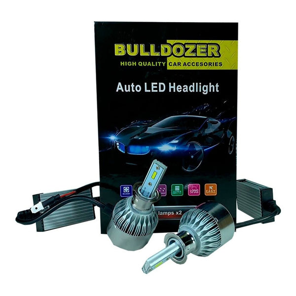 Luces Led Para Auto Bulldozer 7600 Lumenes H3 Cc