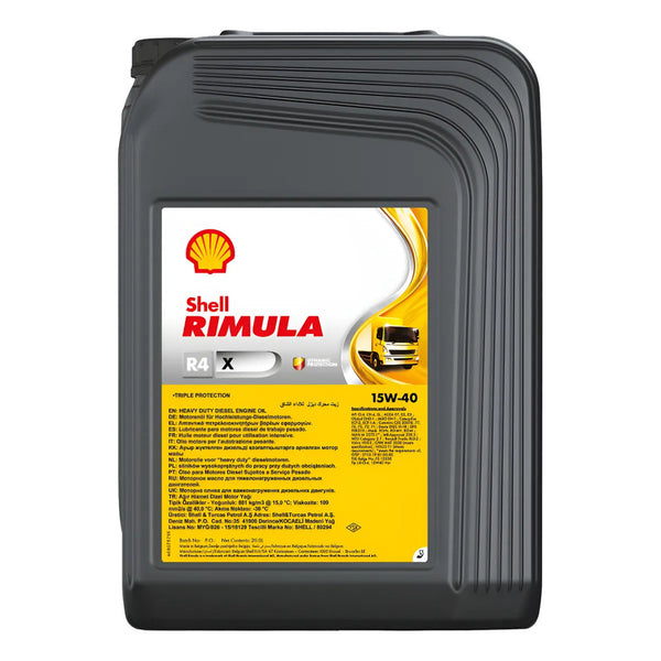 Aceite De Motor Shell Rimula R4 X 15w40 20 Litros