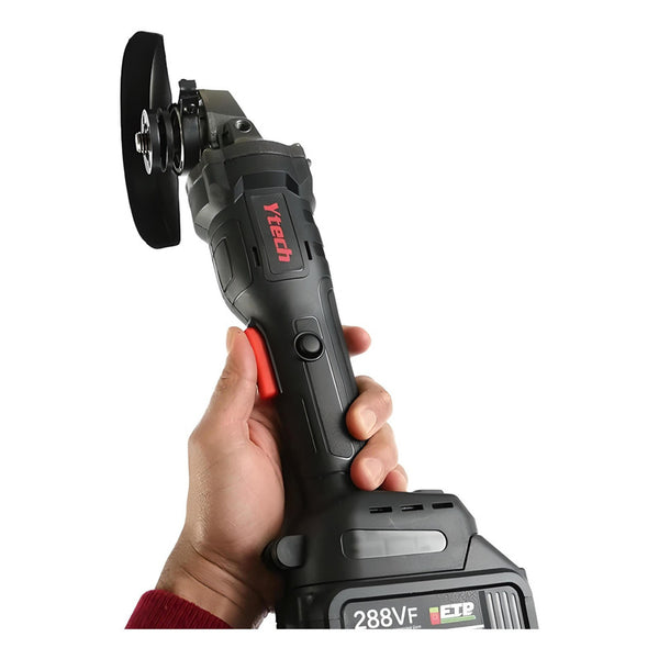 Esmeril Angular Inalámbrico 18v 2000w Bateria Cargador Negro