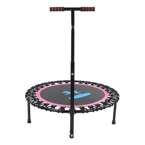 Trampolín Salto Redondo Con Elásticos Negro Negro