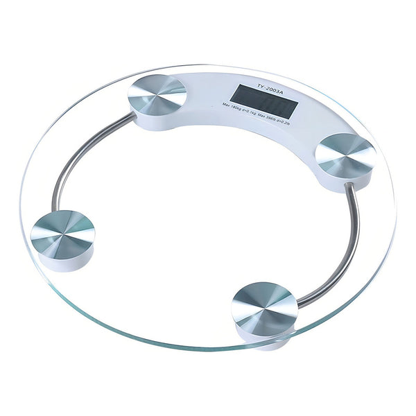 Báscula Personal Digital Balanza Pesa Baño Vidrio Templado Color Transparente