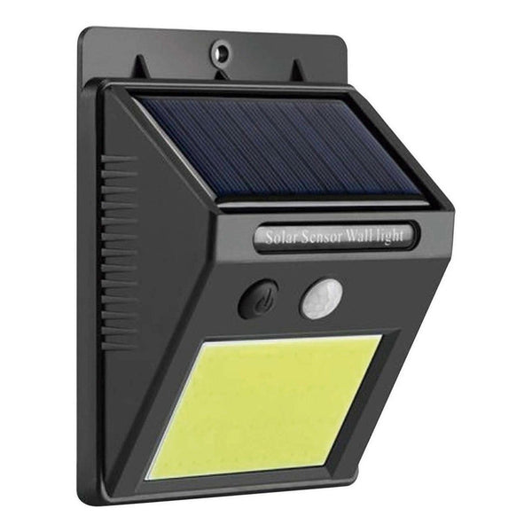 Foco Solar 48 Led Con Sensor De Movimiento Exterior  Negro