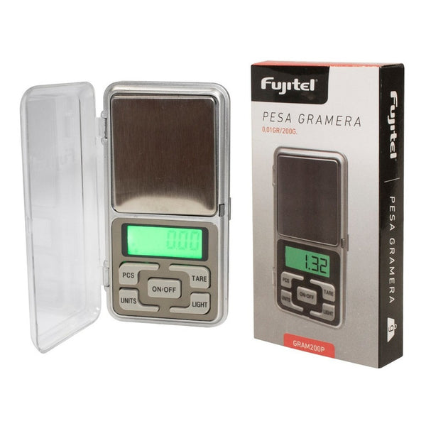 Balanza Pesa Gramera Mini Centigramos Hasta 200g Fujitel