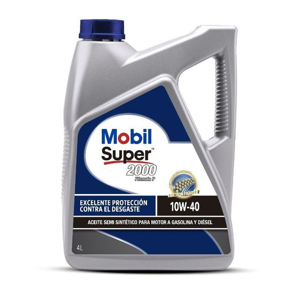 Aceite Para Motor Mobil Semi-sintético 10w-40 Para Autos, Pickups & Suv De 1 Unidad X 4l