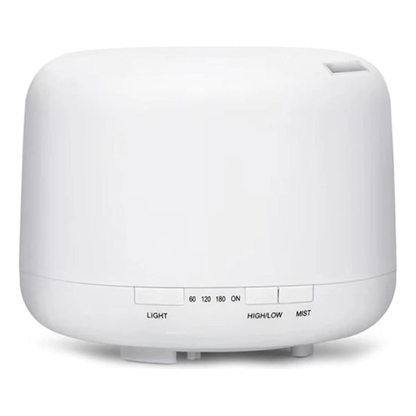 Humidificador Ultrasonico 500ml + 5 Esencias De Regalo Blanco